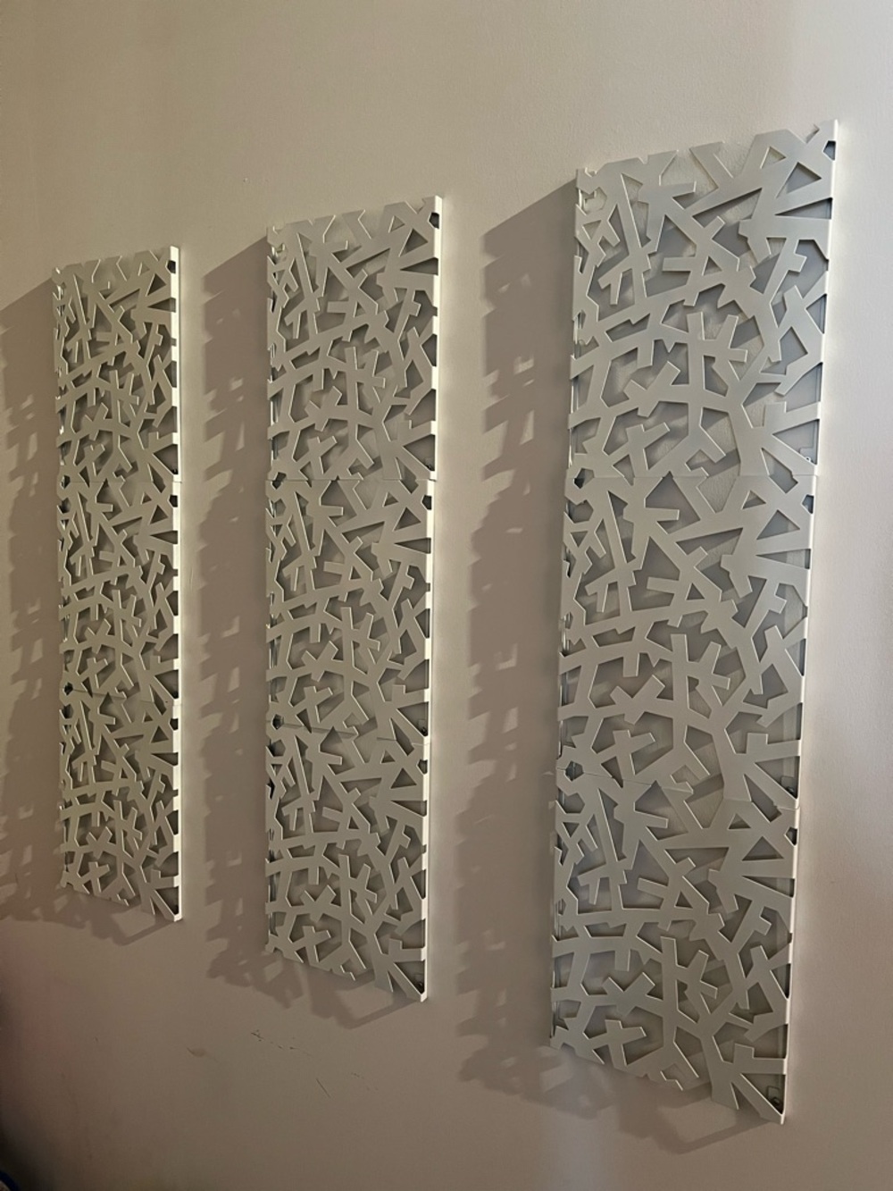 Umbra White Decorative Wall Art Panels Set of 3